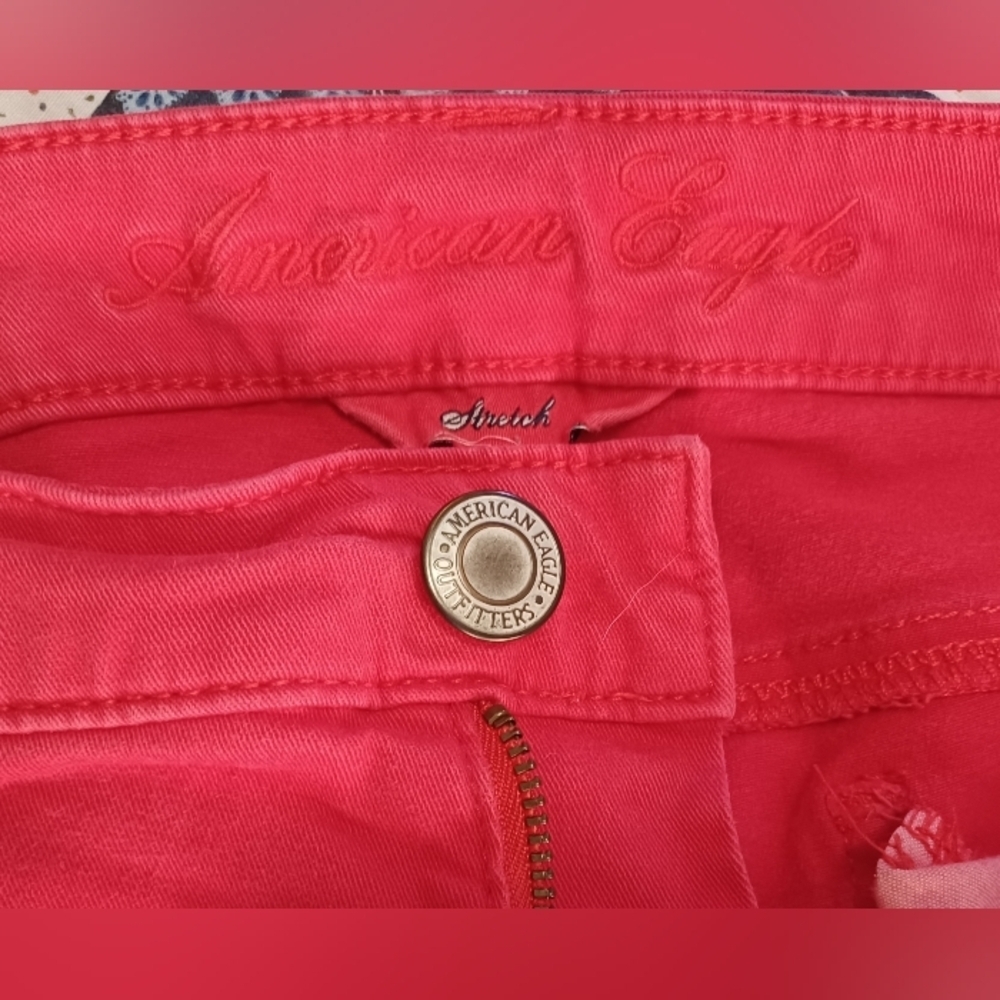 American Eagle Outfitters Bold Red Jegging Pants - Picture 9 of 10